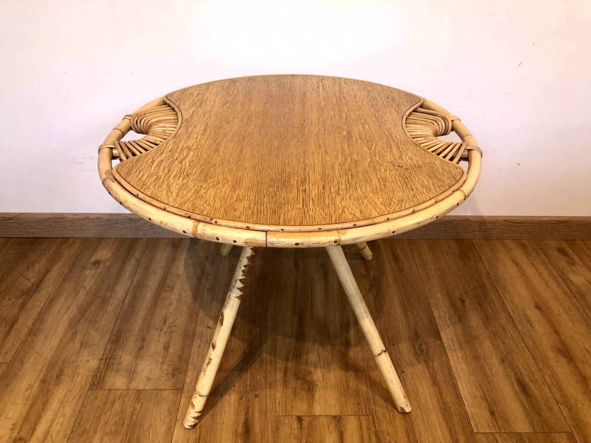 Table basse rotin