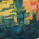 Peinture abstraite atmosphérique