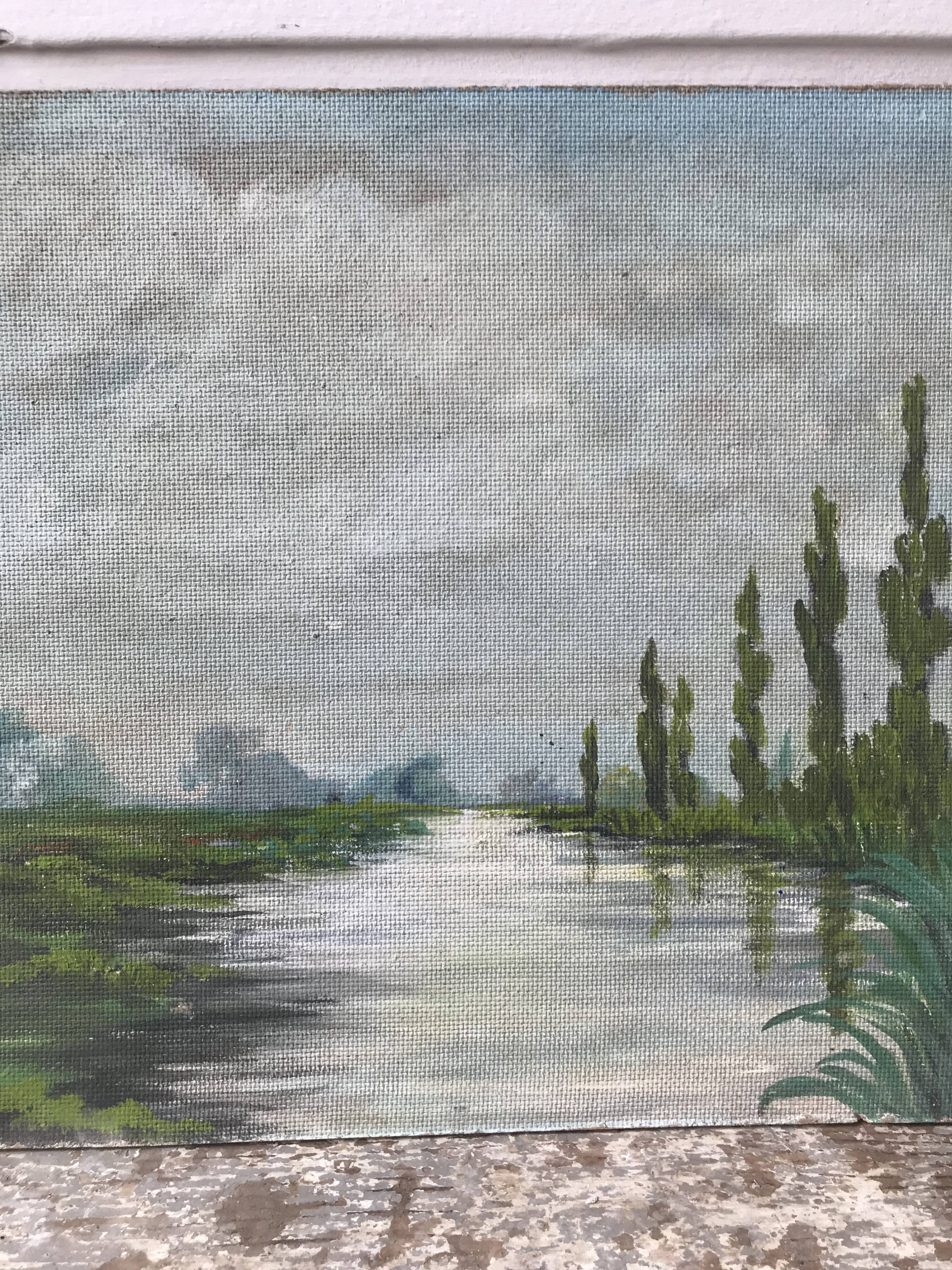 Landscape oil painting