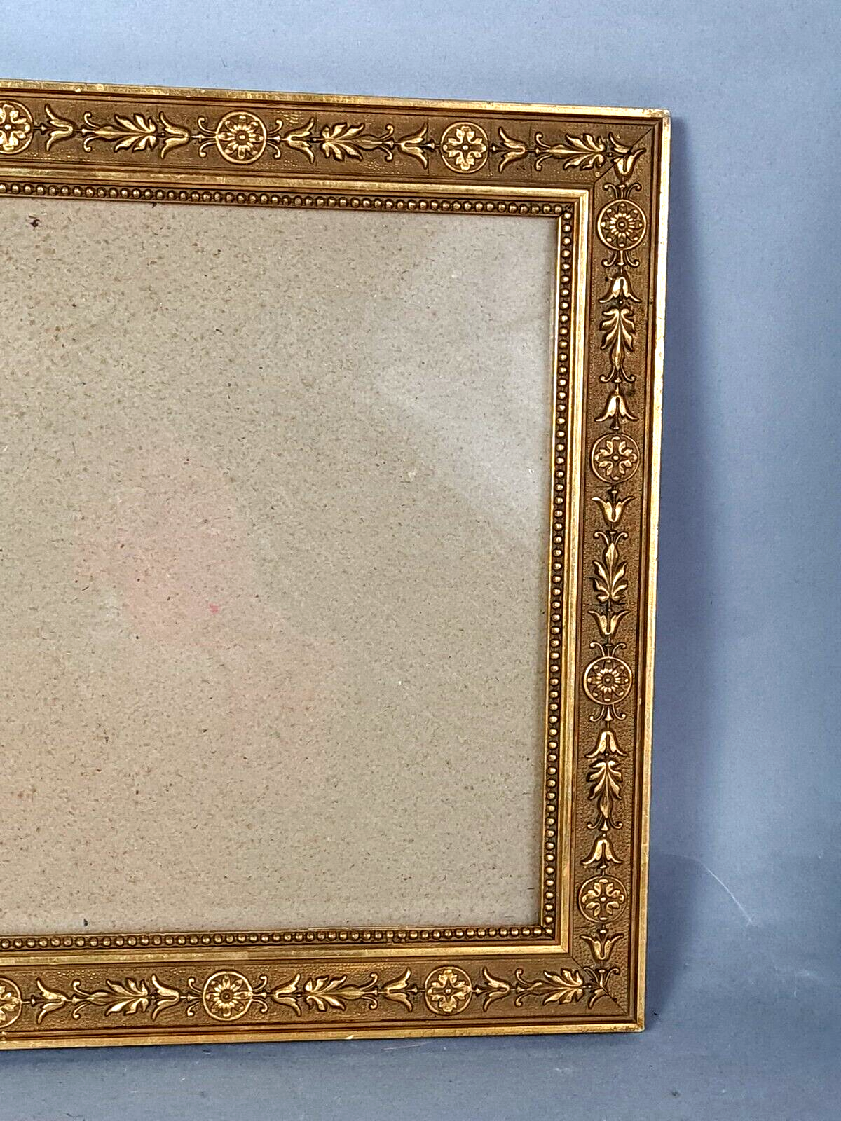 Old frame wood stucco gilding original 31x21 foliage 27x18 cm + glass sb