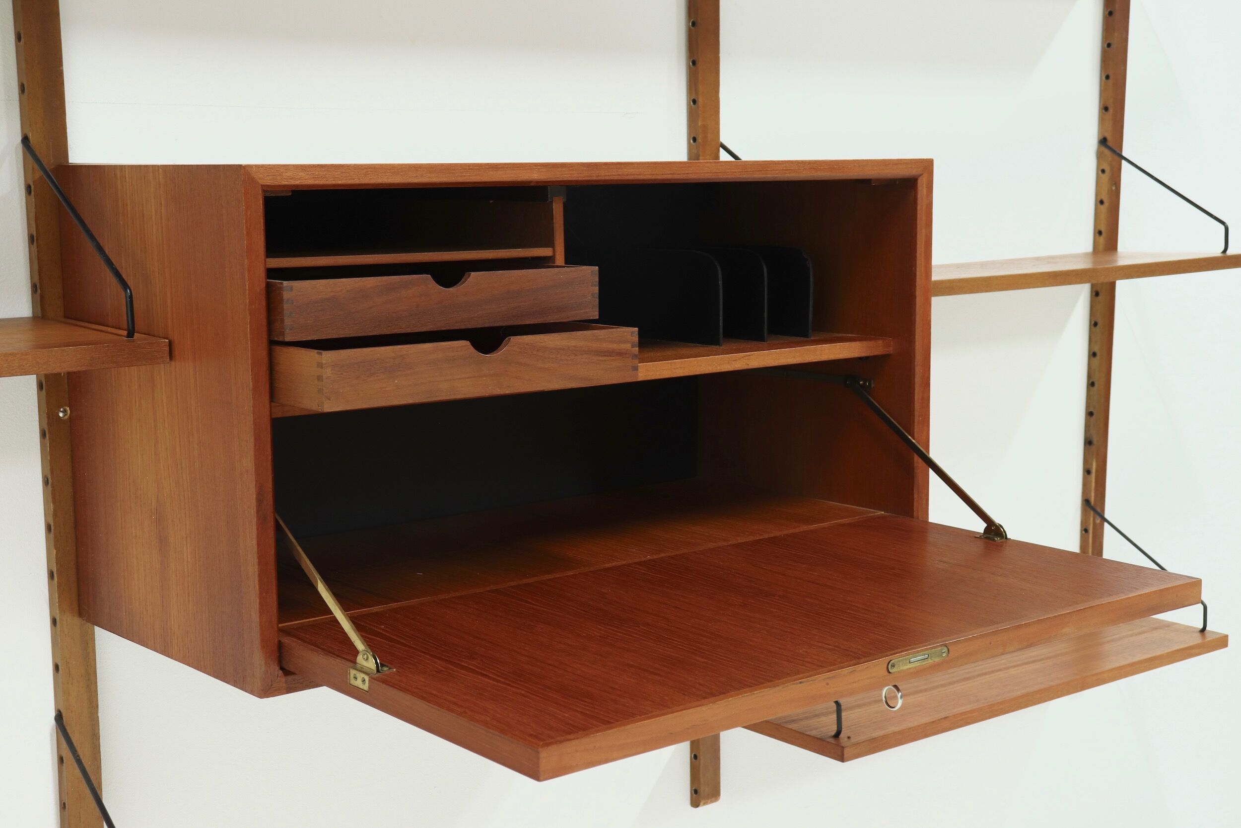 Royal System teak wall unit by Poul Cadovius for Cado Denmark, 1960's
