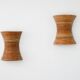 Pair of Organic Rattan Wall Sconces
