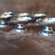 Set of 6 footed bowls. Metal