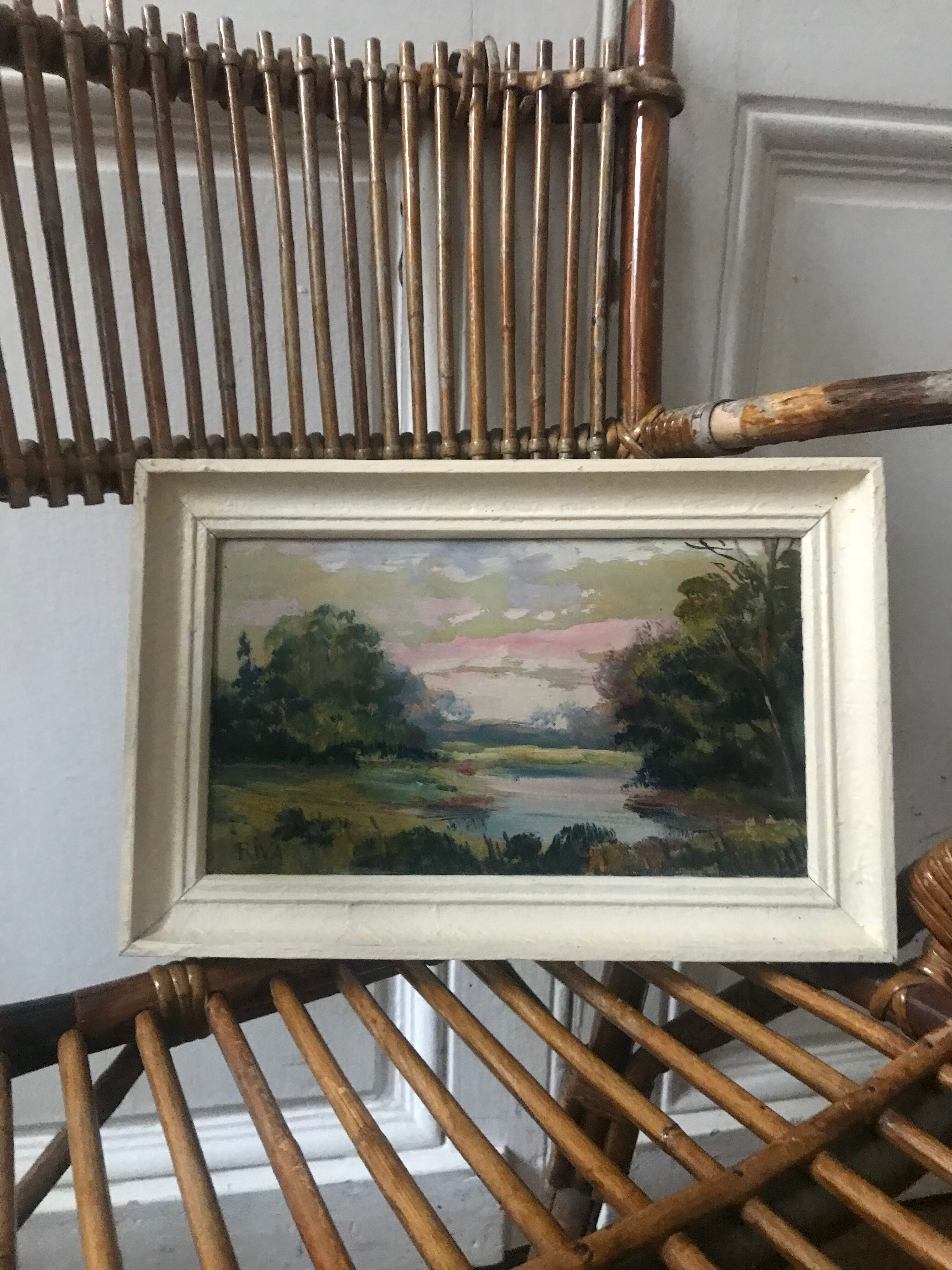 Ancient landscape oil