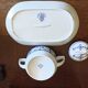 Sugar bowl and porcelain top Jäger Eisenberg - Saxon Blue