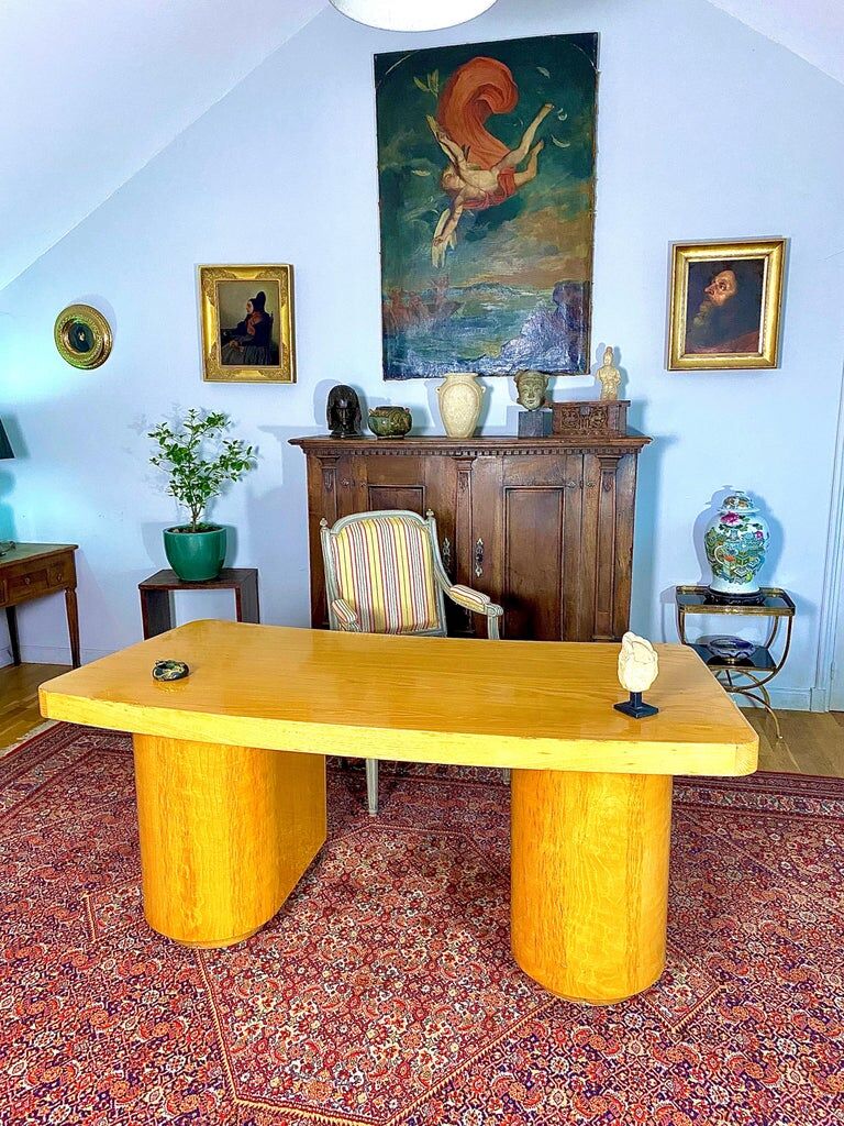 Art deco boomerang desk, circa 1940