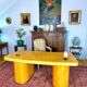 Bureau boomerang art déco, 1940 environ