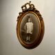 Old photograph, young girl with ribbon, 19th century