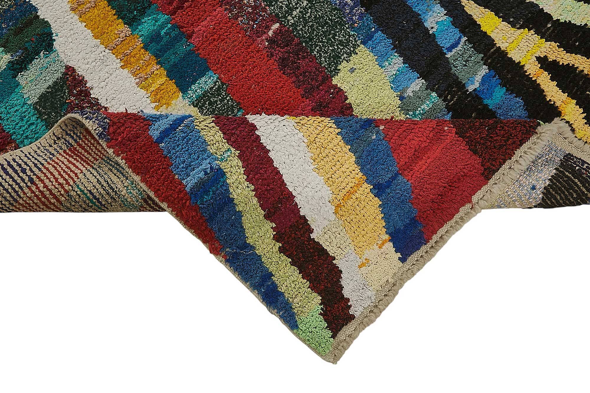 Handwoven Turkish Recycled Boho Rug 210 cm x 315 cm