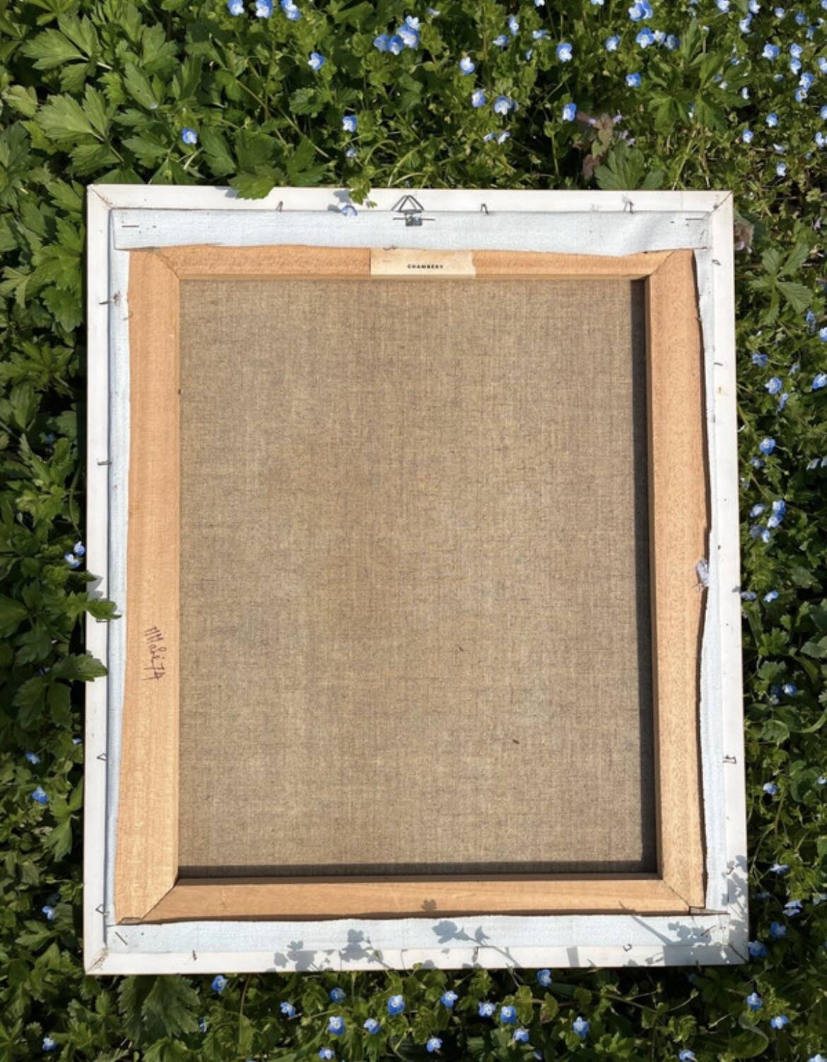 Vintage floral table and framed - Colourful bouquet