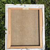 Vintage floral table and framed - Colourful bouquet