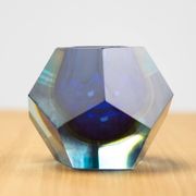 Murano glass vase Sommerso by Alessandro Mandruzzato, mid-century modern.