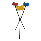 Italian multicolored Tricorno coat rack by Enzo Mari for Danese, 1970s