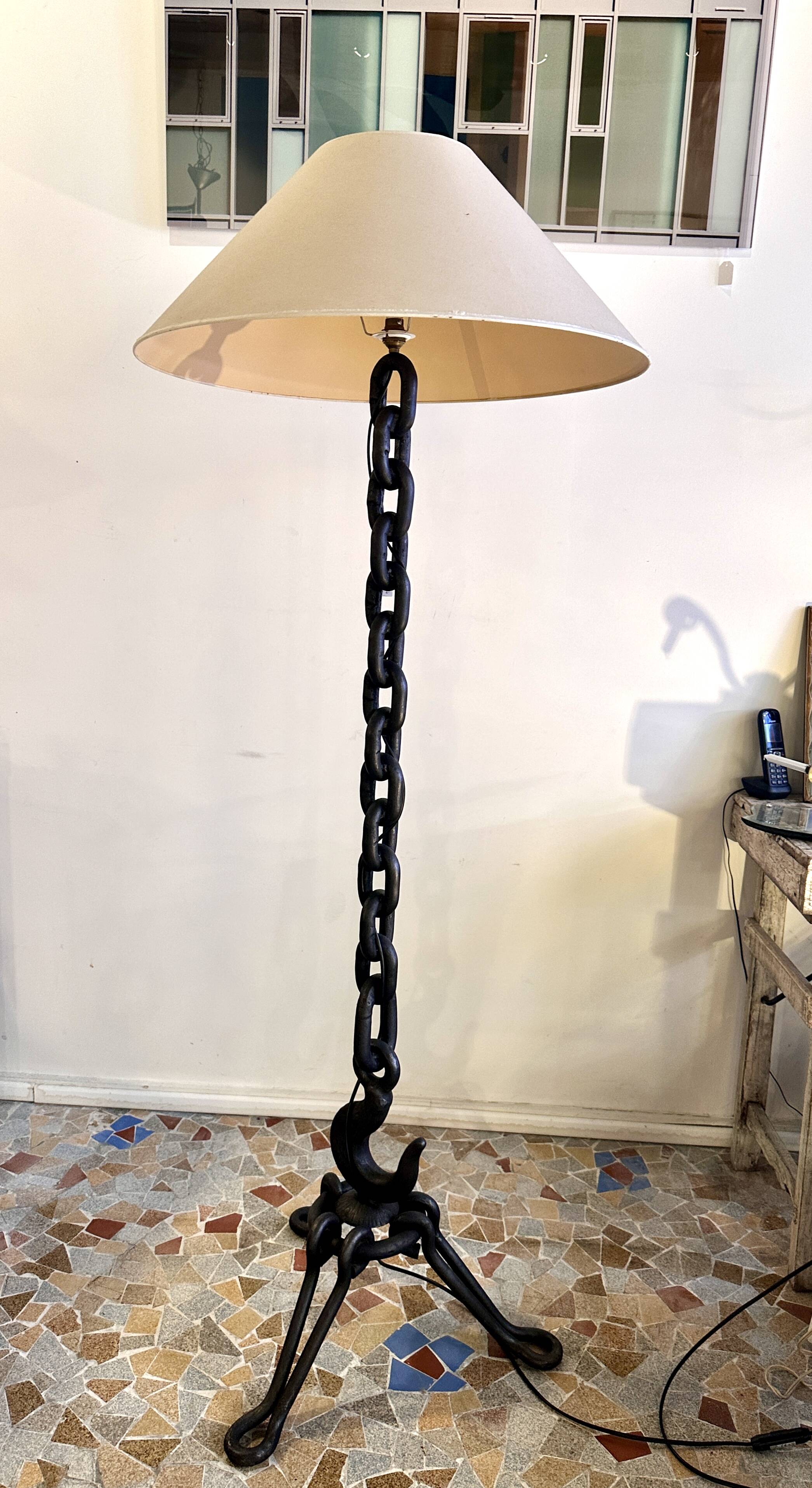 Brutalist floor lamp