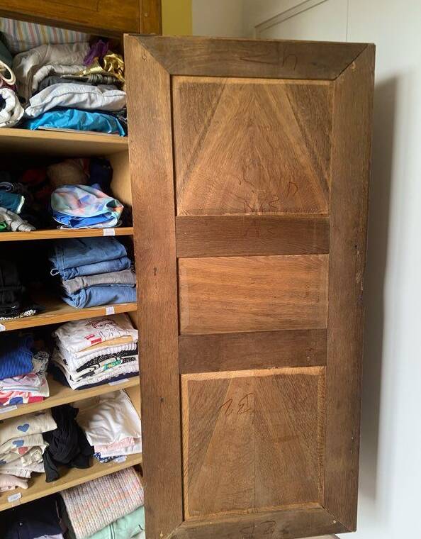 solid oak wardrobe with storage