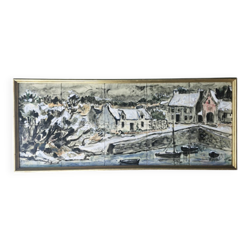 Panneau mural en céramique