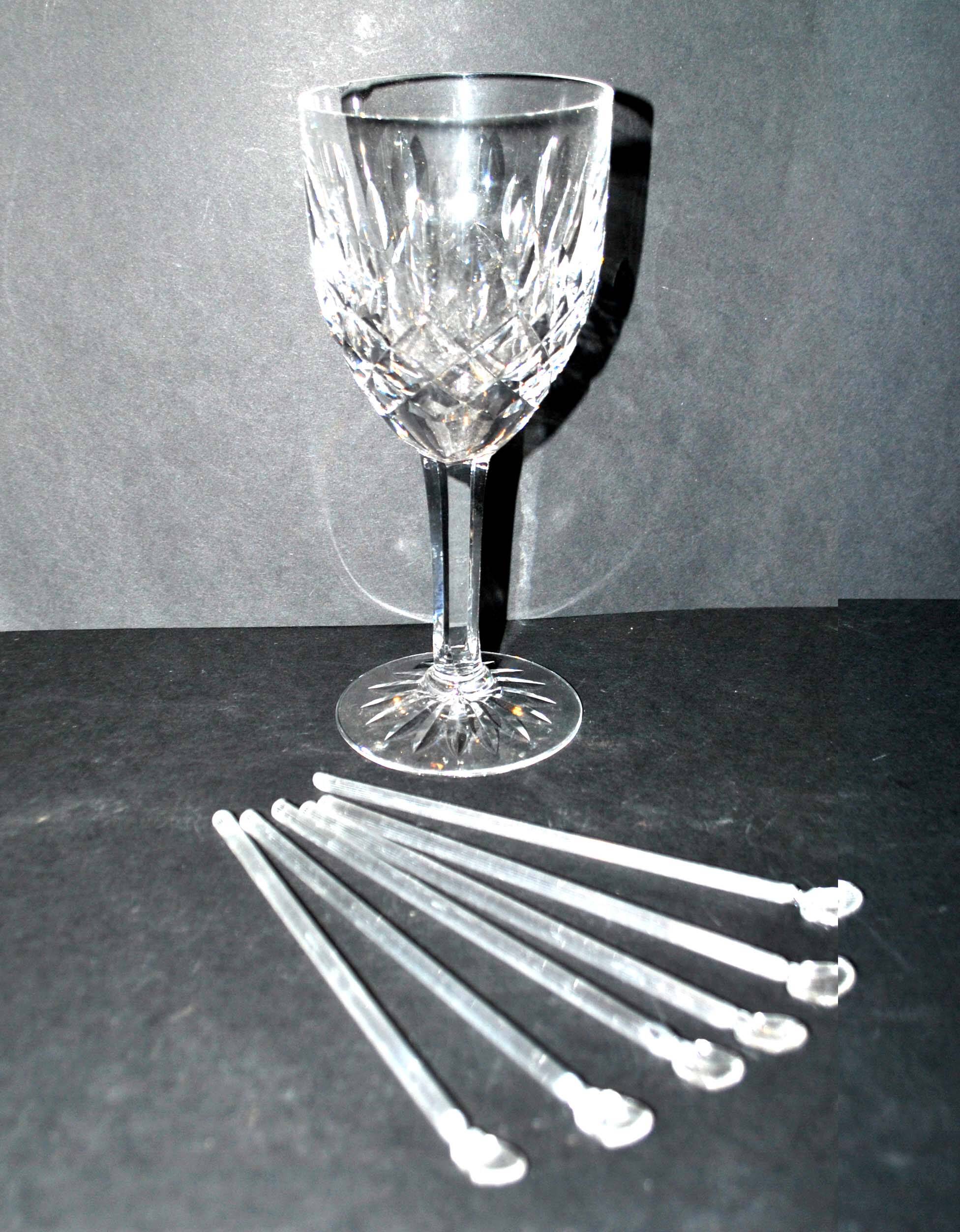 Set of 6 spoons in old blown glass - Eco agitator straws