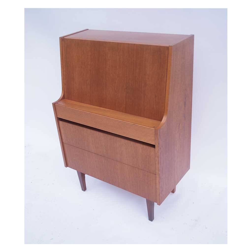 Vintage Scandinavian desk secretary