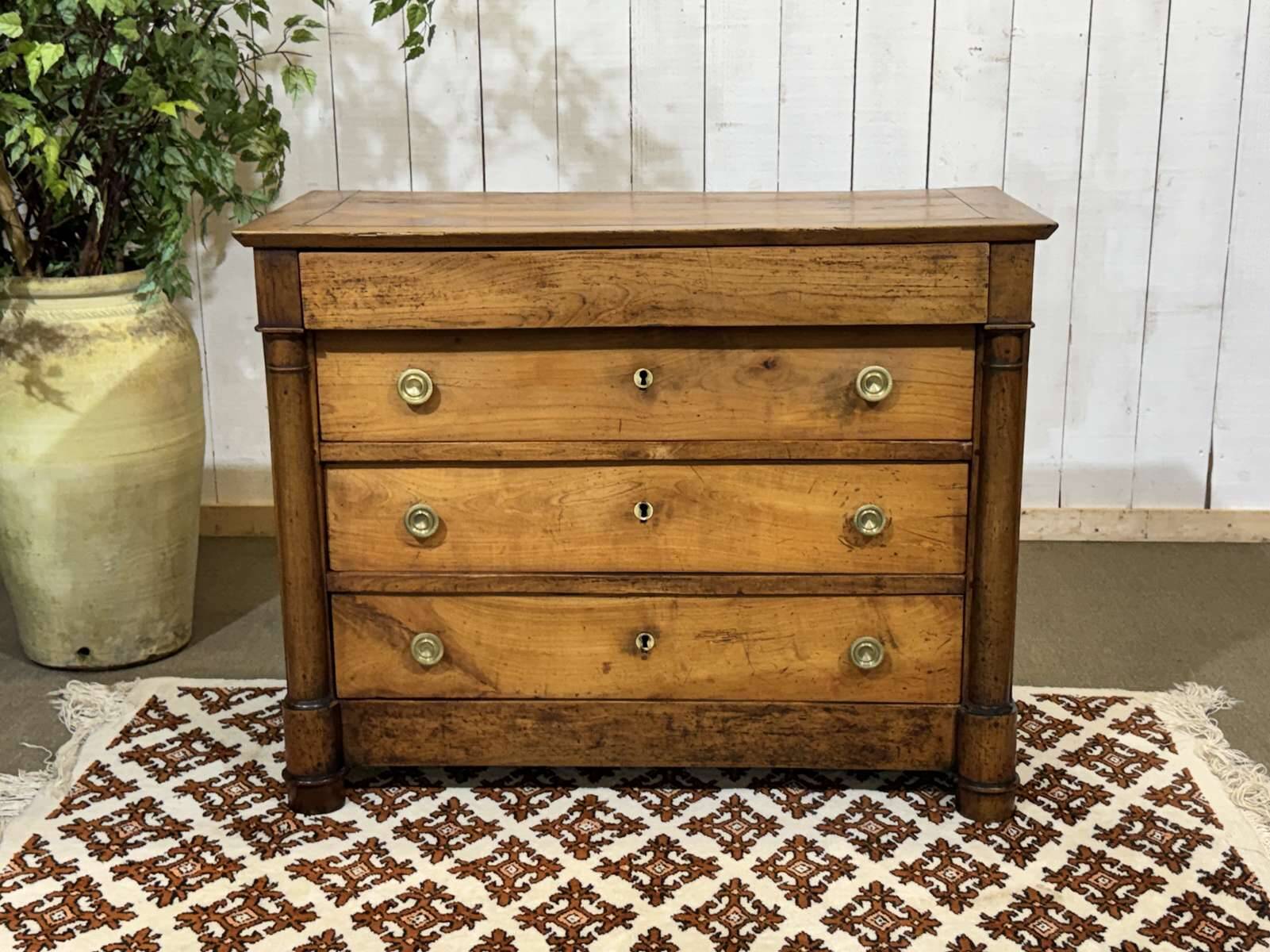 Commode Empire 19ème en merisier
