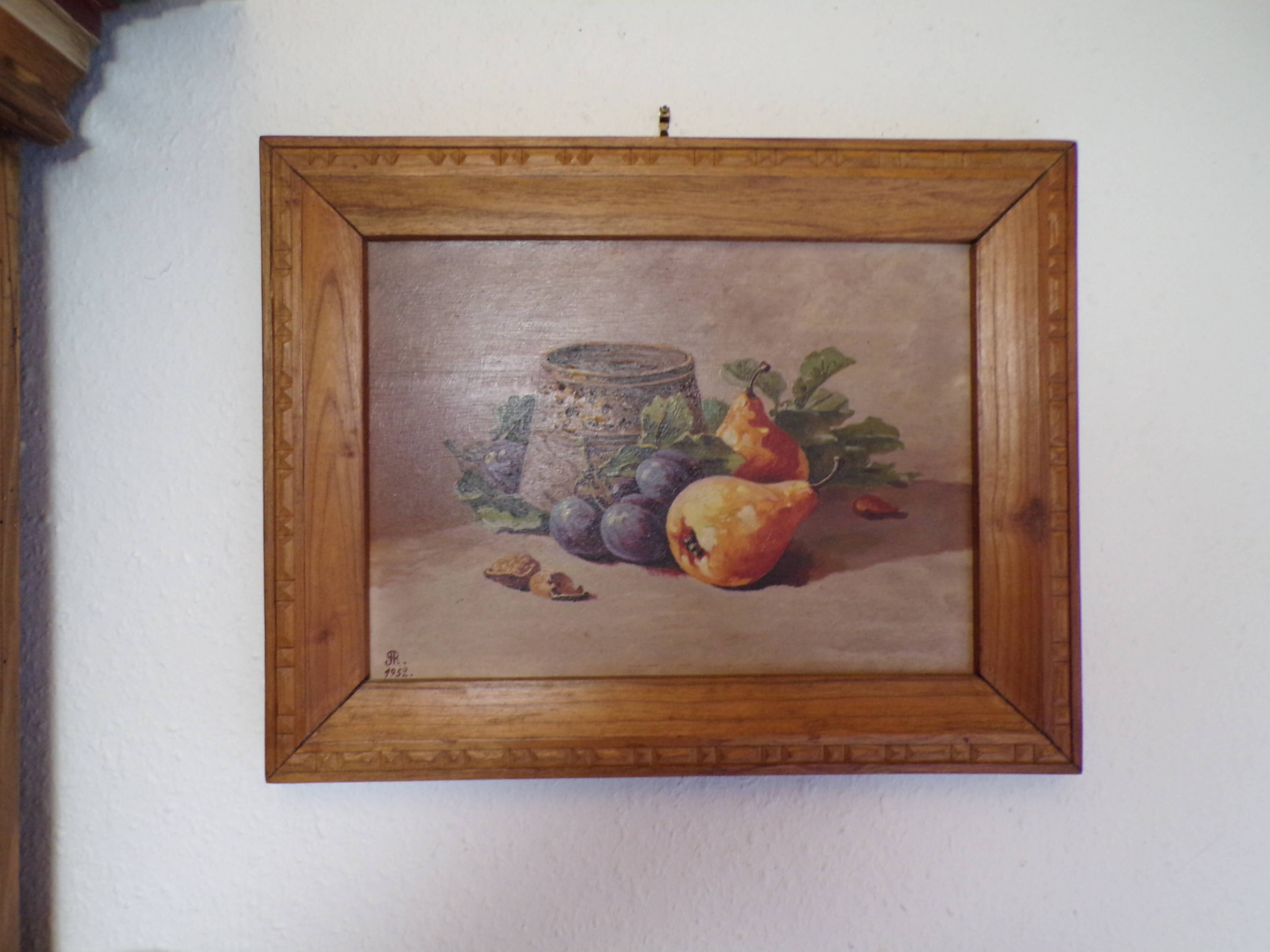 Still life on signed panel