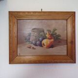 Still life on signed panel