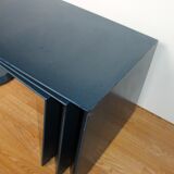 Table basse années 80 3 plateaux pivotants