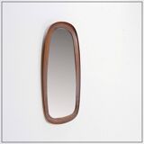 1960s Danish teak mirror H:73cm