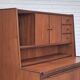 1960s, Danish chest of drawers with a mirror inside, original condition, teak wood.