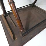 ancienne table pliable en bois imitation bambou XIXème