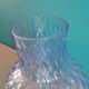 Old luminaire blown glass color blue ball