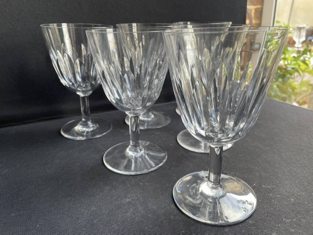 6 verres à eau baccarat service casino