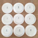 Longchamp earthenware dessert plates