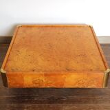 Coffee table in wooden magnifying glass for Mario Sabot
