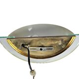 Vrieland design - Holland - ceiling lamp - globe - gold- brass -  80s