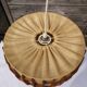 Jute and vintage wood pendant lamp