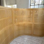 Large curved beech screen from the 80s