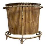 Rattan and bamboo bar