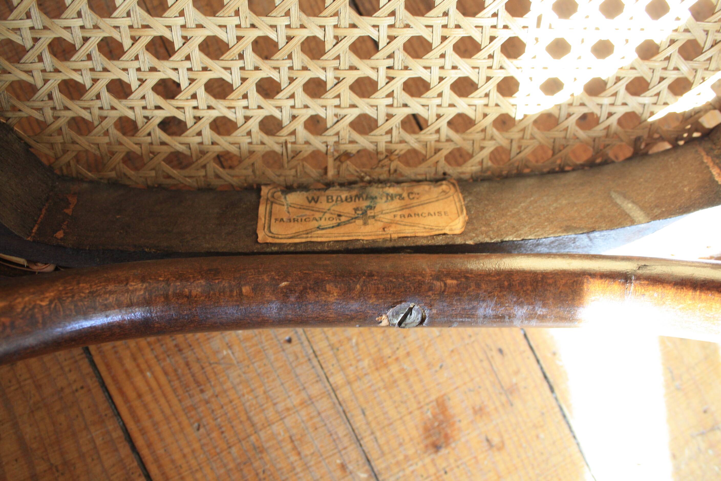 Baumann cannage bistro chair