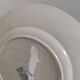 7 Jane model flat plates with dark green floral decoration Saint-Amand