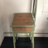 Rattan dressing table with mirror