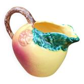 Apple-shaped earthenware pitcher
