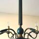 Vintage neoclassical style column chandelier 50s