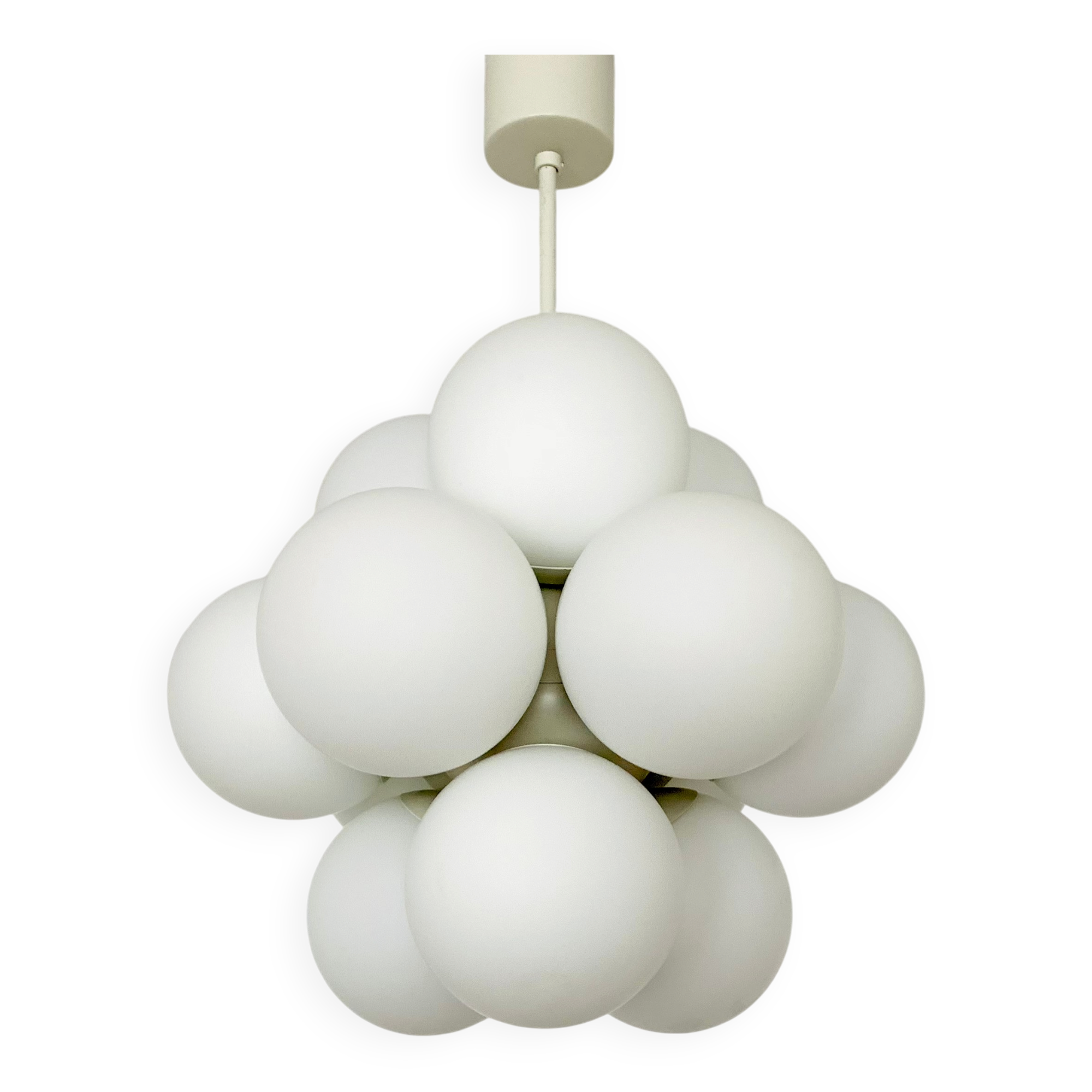 Opaline Sputnik Chandelier by Kaiser Leuchten