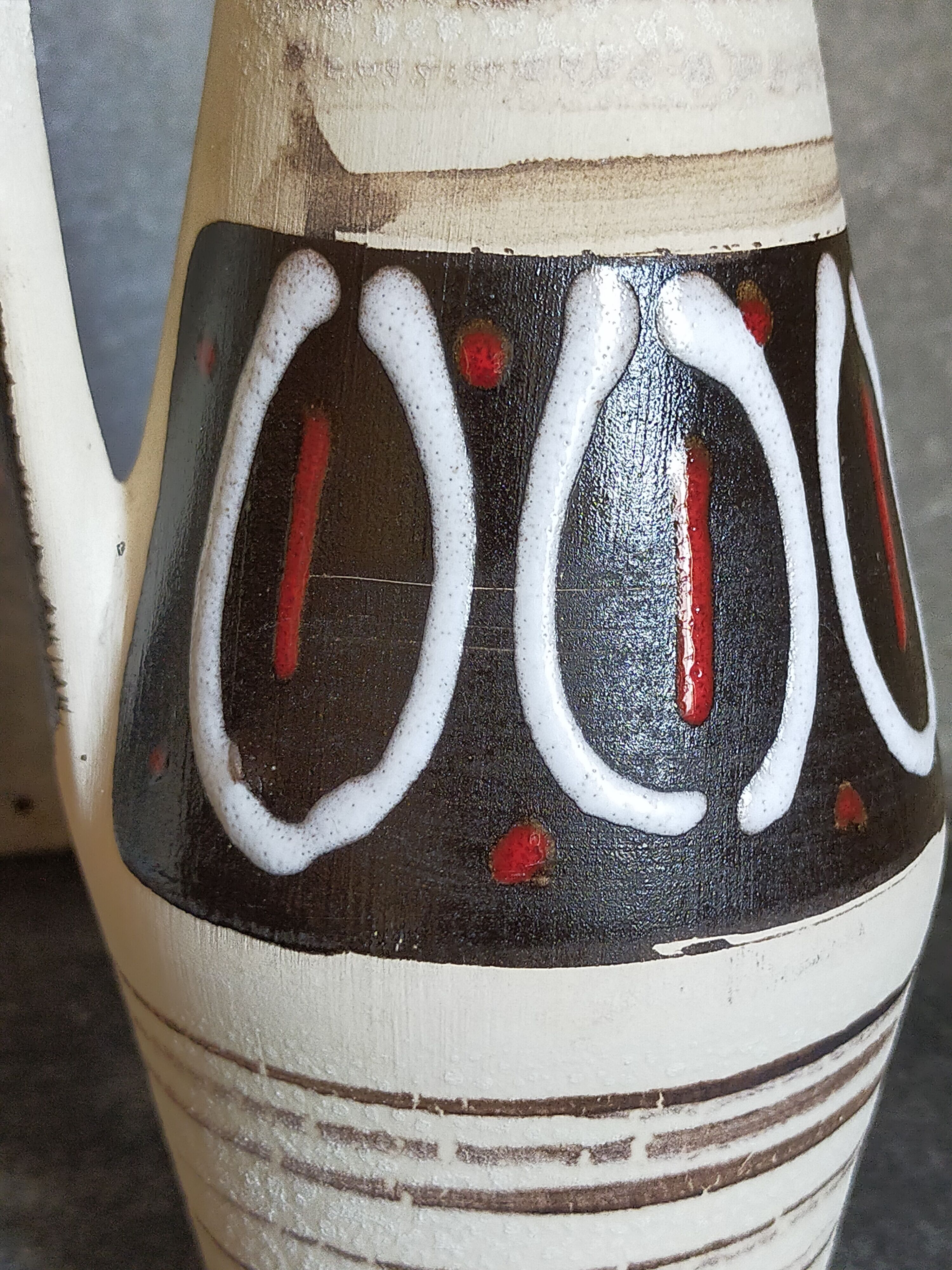 West-Germany vintage ceramic cove vase 50s