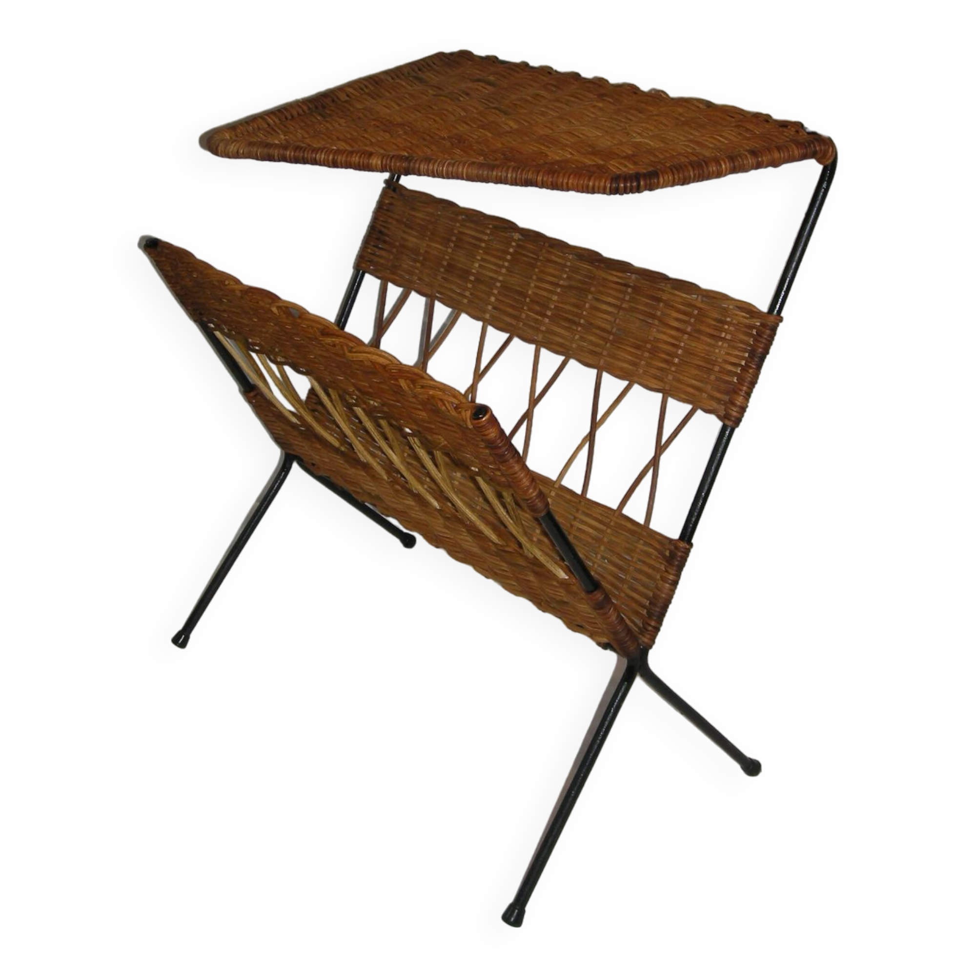 Magazine holder and tablet from the 50s