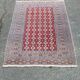 Persian oriental rug in burgundy red wool 160x90cm