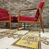 Pair of vintage scandinavian armchairs 70s