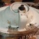 Porcelain sink basin on pedestal