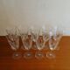 9 Bayel crystal champagne flutes signed, cut crystal.