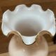 Vase en opaline rose